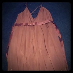 Betsey Johnson Maroon w gold embroidery sz 2